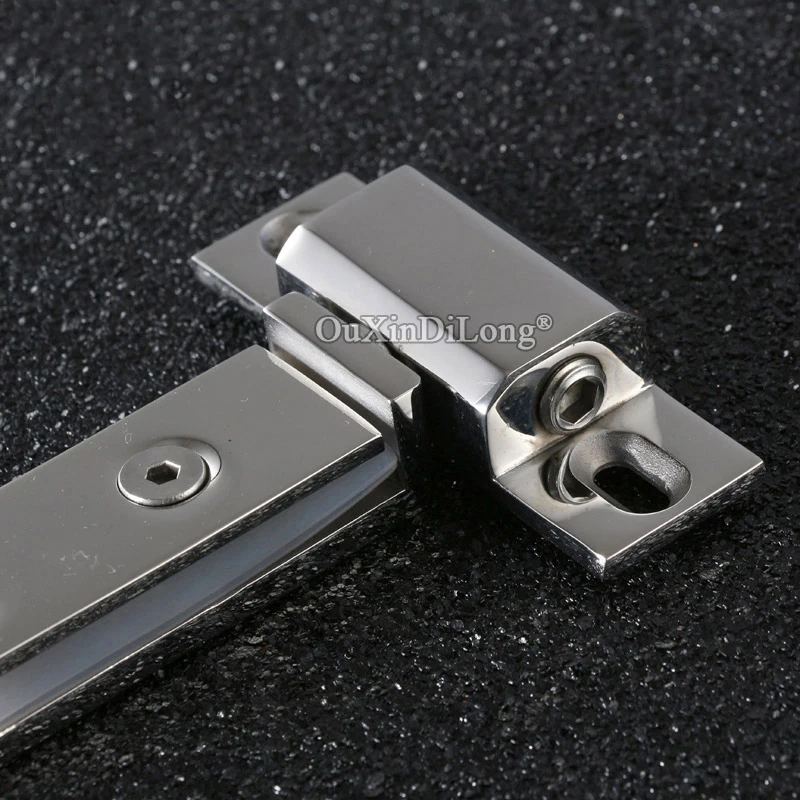 Роскошные бескаркасные петли для стеклянных дверей душа из нержавеющей стали 304 2