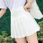 Женская плотная мини-юбка; Модная юбка с завышенной талией, Плиссированные Милая танцевальная юбка для девочек; Карнавальный костюм в консервативном стиле; Школьная короткая юбка XS-3XL