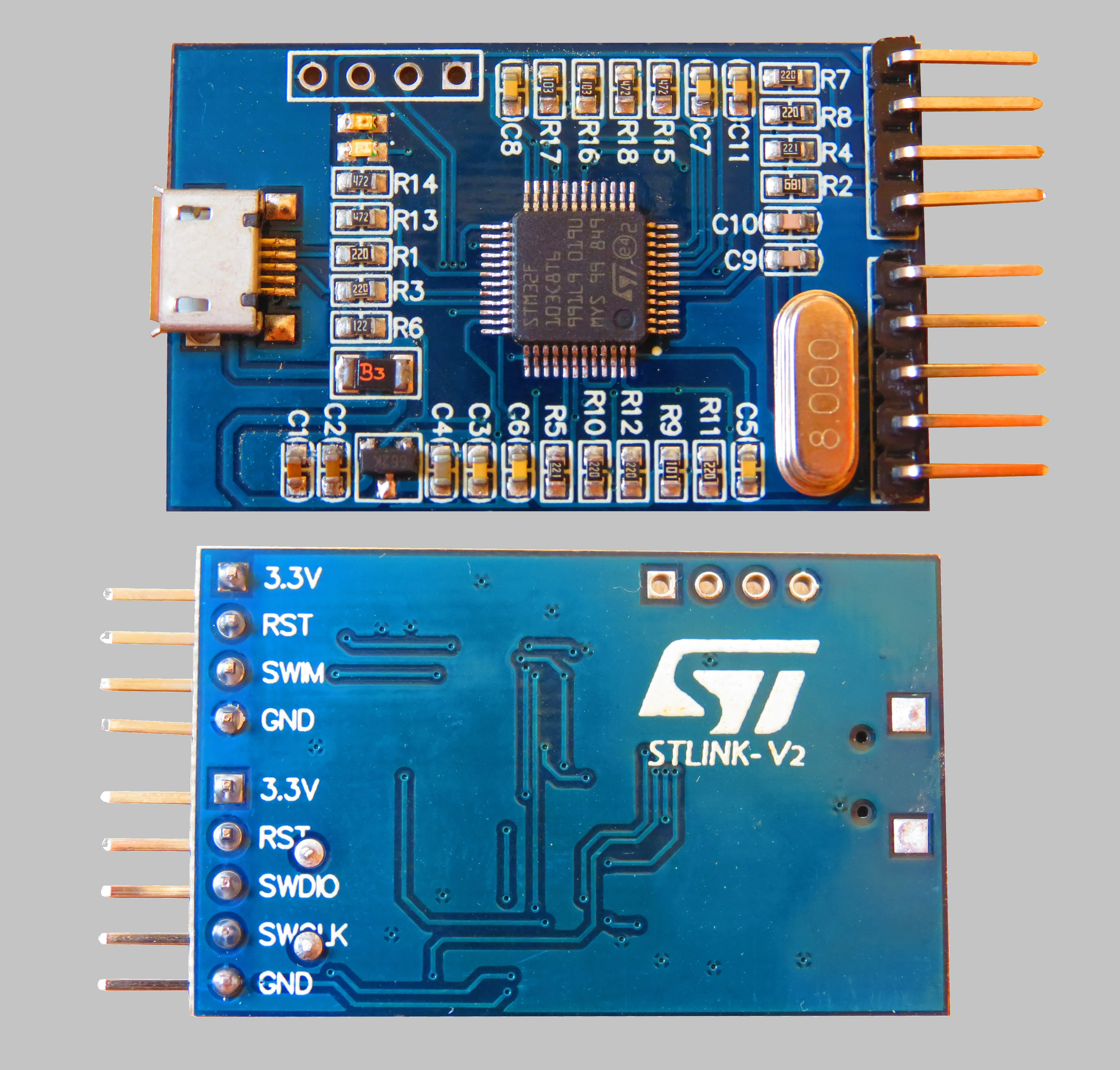

Stlink emulation st link V2 firmware automatic upgrade STM32 debugger stm8 emulator keil5 NEW