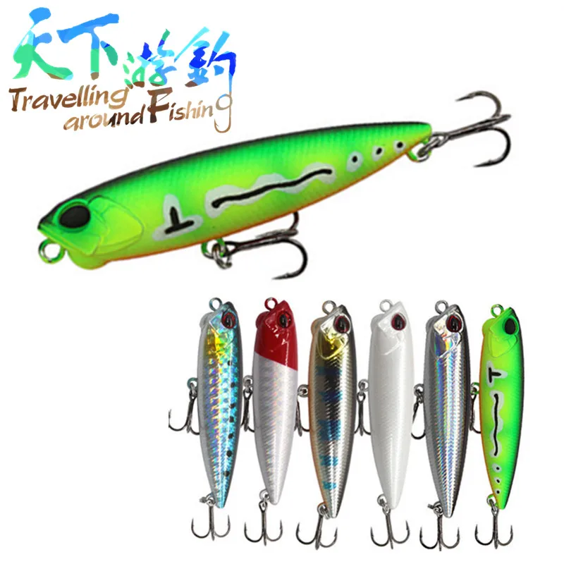 

TAF Topwater Pencil Fishing Lure 65mm 5.5g Floating Wobblers Hard Bait Bass Snakehead Long Casting Jerkbait Fishing Tackle Pesca