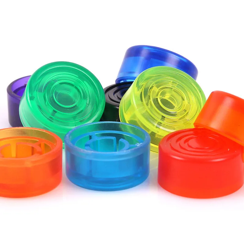 1 stücke fußschalter elektrische gitarre effekt pedal fuß nagel kappe verstärker candy farbe fuß schalter topper knopf zubeh