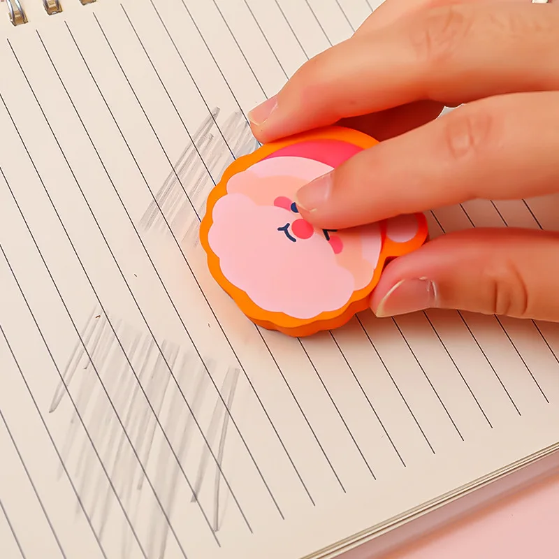 2 шт./упак. милый Рождественский медведь снежный ластик Мультяшные животные