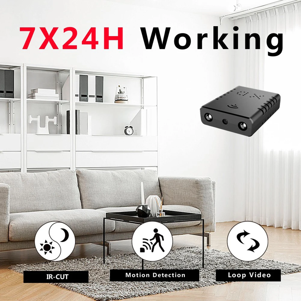 

XD Mini WiFi IP Camera 1080P Wireless Home Security Camera IR Cut Night Vision Motion Detection Surveillance Nanny Cam