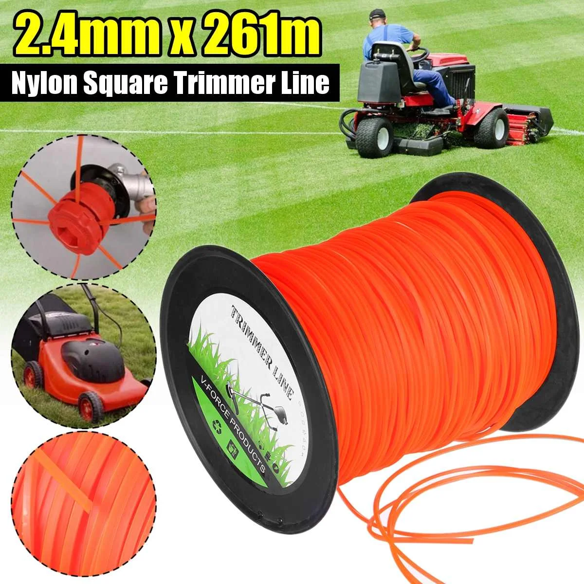 Триммер для травы стриммер триммер нейлоновый трос длинный квадратный рулон