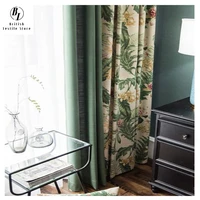 light luxury curtains for living dining room bedroom american pastoral shading cotton and linen floor to ceiling splicing villa