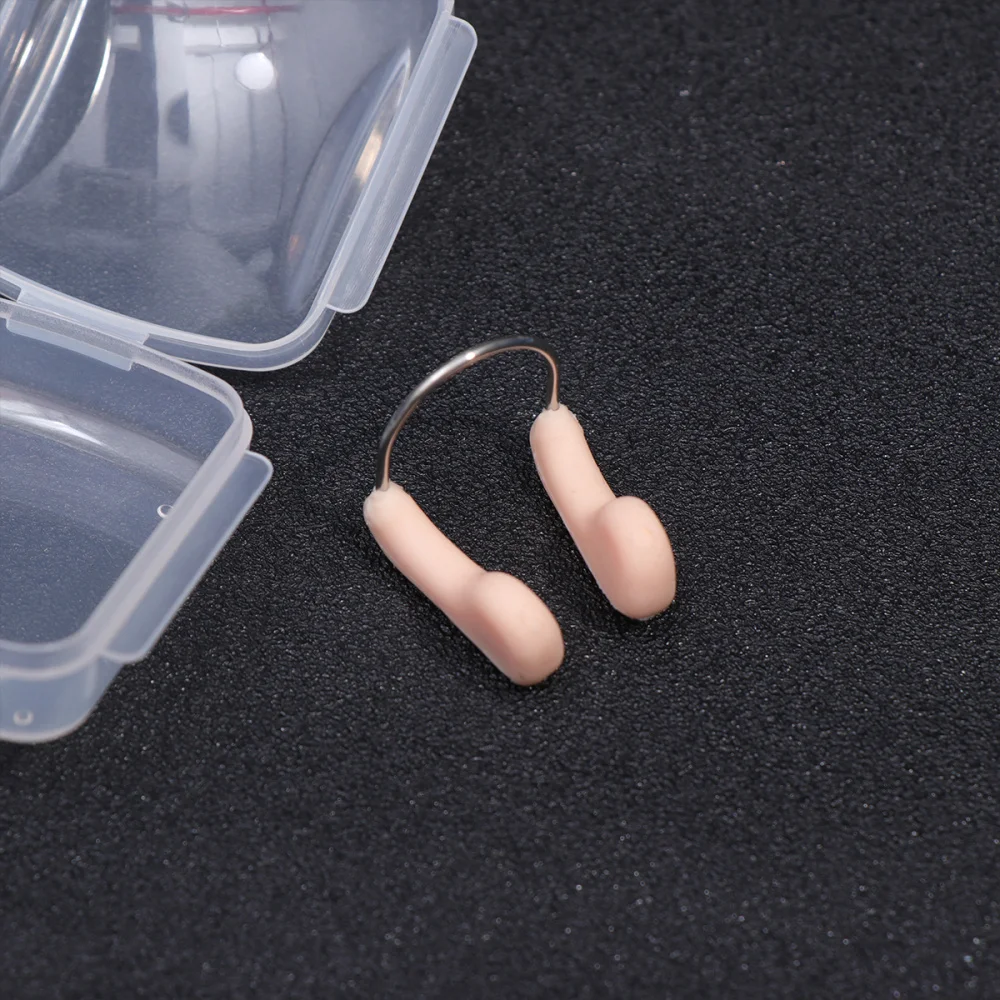

6PCS Waterproof Swimming Nose Clip Anti-choking Professional Swimming Wire Nose Clip Underwater Nose Protection (Fleshcolor)