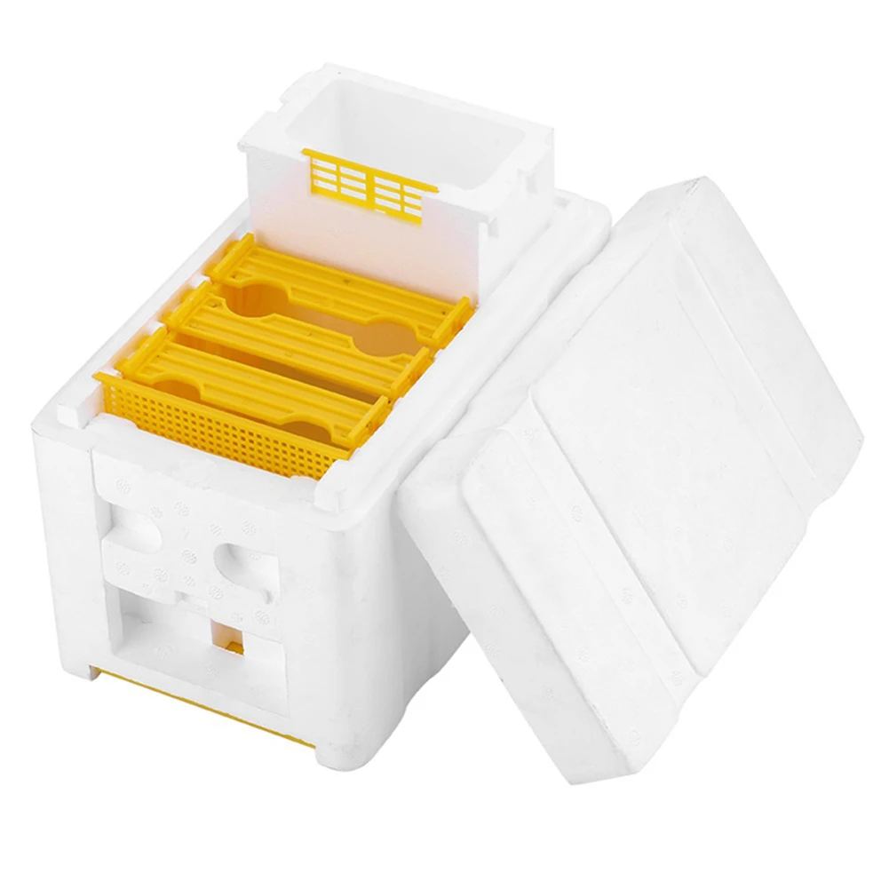 

EPS Beekeeping Box Garden Pollination Honeycomb Building Pollination Box Adjustable Temperature Beekeeping Tool For Garden