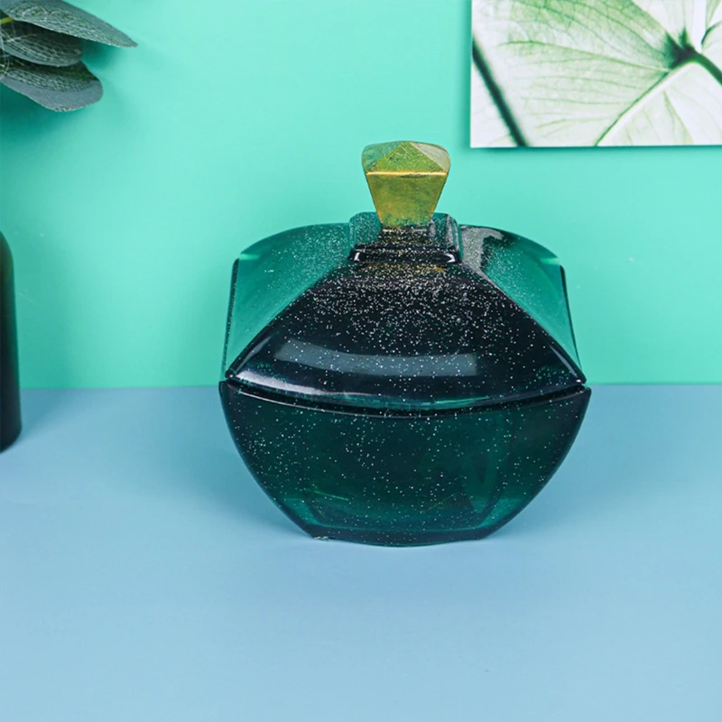 

N58F Resin Tray Mold DIY Epoxy Crystal Square Storage Box Mold Silicone Resin Mold for DIY Craft Home Decor