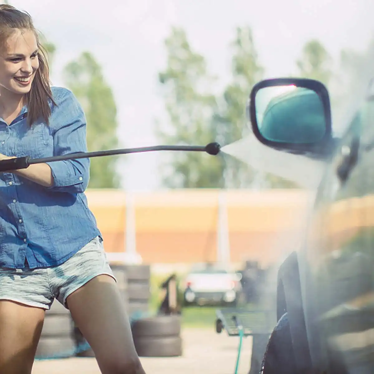 Pаспродажа Беспроводная мойка высокого давления, 24 В, 10000 мА · ч