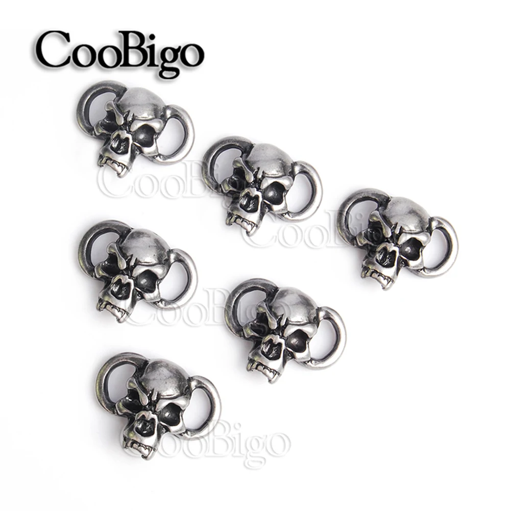 Металлические бусины в стиле панк с ножом виде черепа античный оловянный браслет