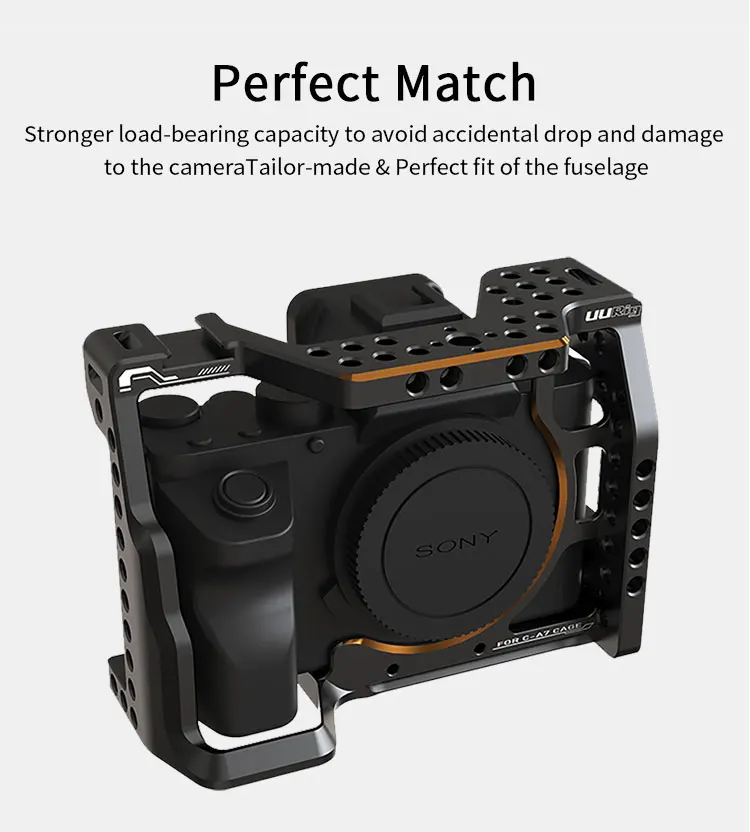 Клетка для камеры UURig Sony A6400 Vlog ручка видеосъемки с деревянной ручкой