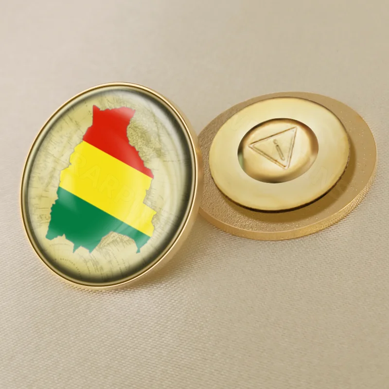 Брошь с гербом Боливии флагом этническим цветком значки нагрудные знаки - купить