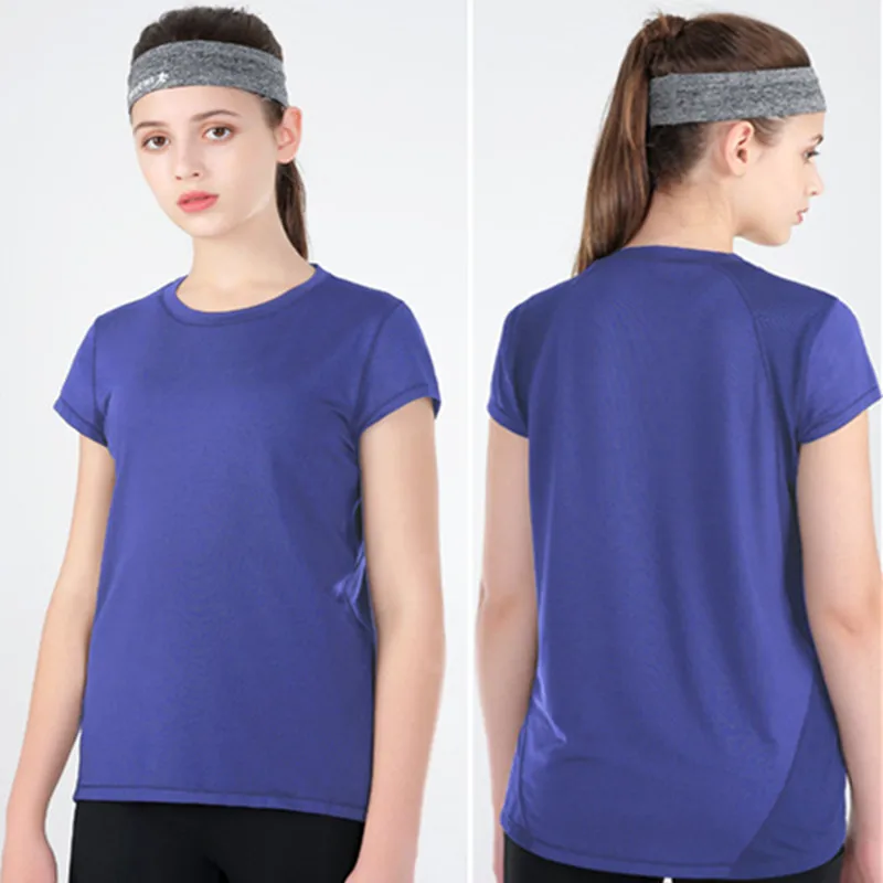 Новинка летние спортивные футболки женские рубашки для занятий йогой фитнесом с