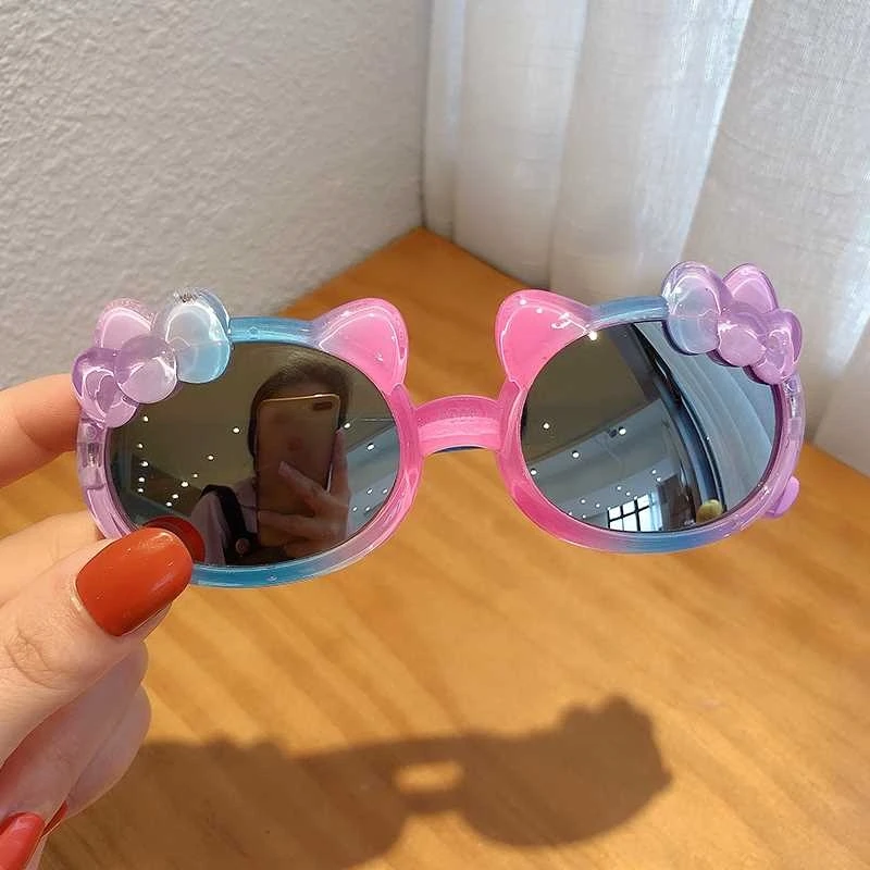 

Hong Kong Style Children's Eyes Fashionable Colorful Children's Sunglasses Fashionable Sunglasses Fashionable Girls Baby Cute