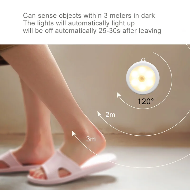 6 светодиодсветодиодный инфракрасных ламп с датчиком движения освещение для