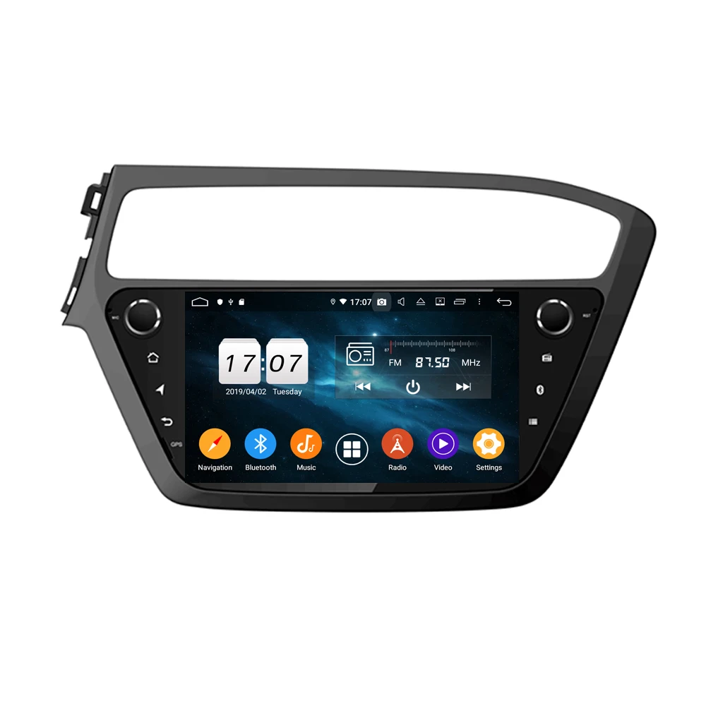 Автомагнитола на Android 9 8 ядер с DSP для HYUNDAI I20 2018 видеоплеер мультимедийный GPS