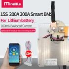 Плата защиты 15s bms со встроенным bluetooth, 200 А, 48 В, lifepo4, со сбалансированным контролем температуры, PCB BMS