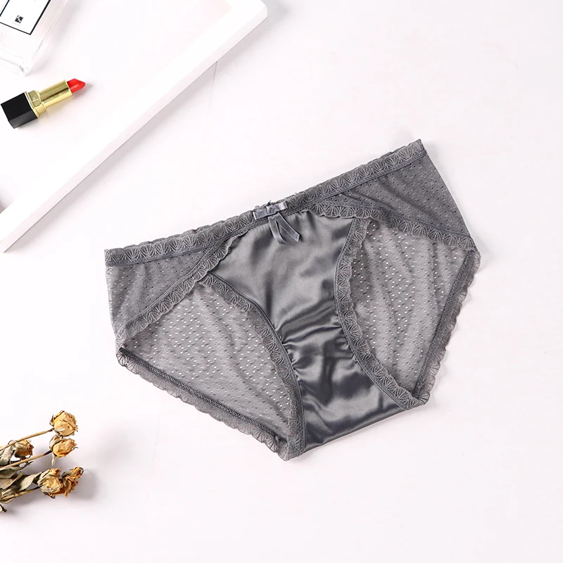 Сексуальное женское нижнее белье высококачественные трусы бесшовное атласное