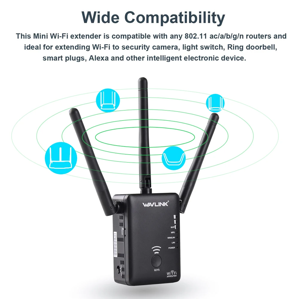 Wavlink двухдиапазонный беспроводной wifi удлинитель 5 ГГц маршрутизатор WiFi усилитель