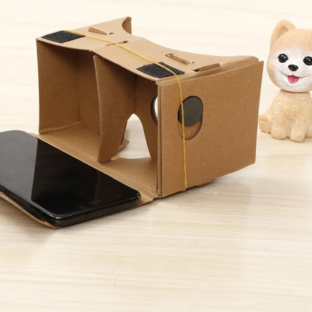 Google Cardboard VR Box DIY Очки виртуальной реальности 3D Магнитные контроллер очки для iPhone
