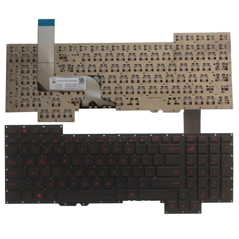 Английская клавиатура для ноутбука Asus G751 G751JM G751JT G751JY 0KNB0 E601RU00 ASM14C33SUJ442|keyboard for