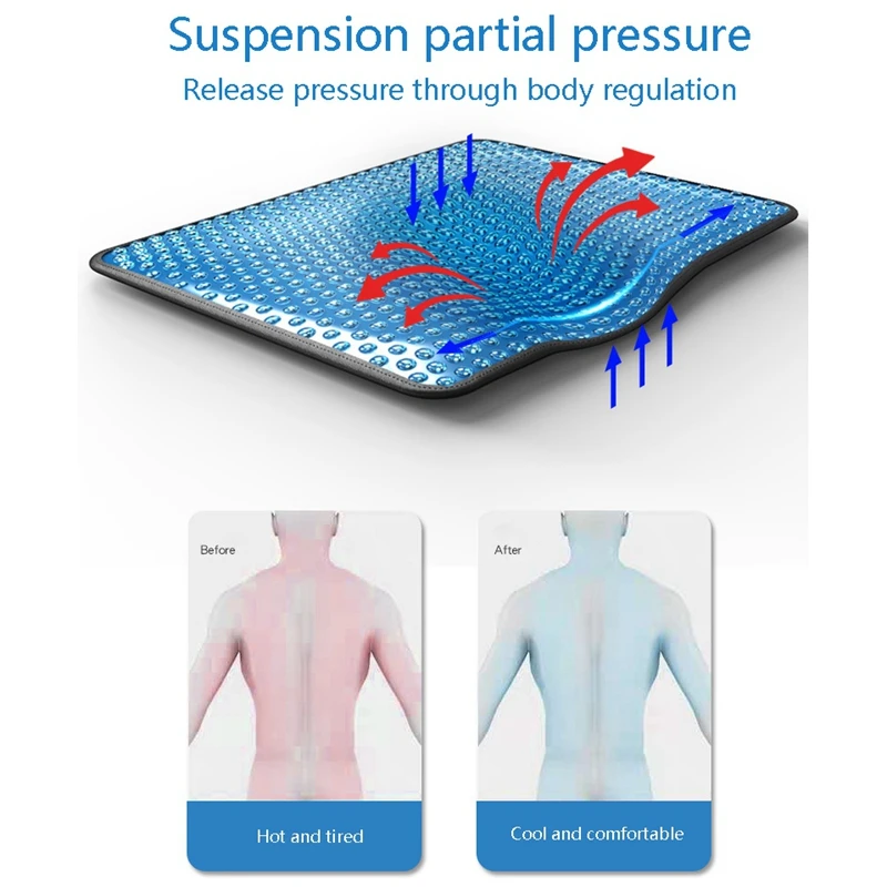 Воздухопроницаемая подушка для сидения яиц гелевая Подушка гибкая спины сиденья
