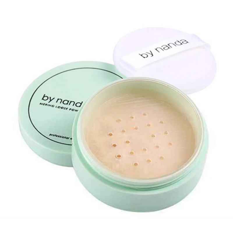 1 шт. 3 цвета полупрозрачная прессованная пудра с пуфиком для гладкого макияжа