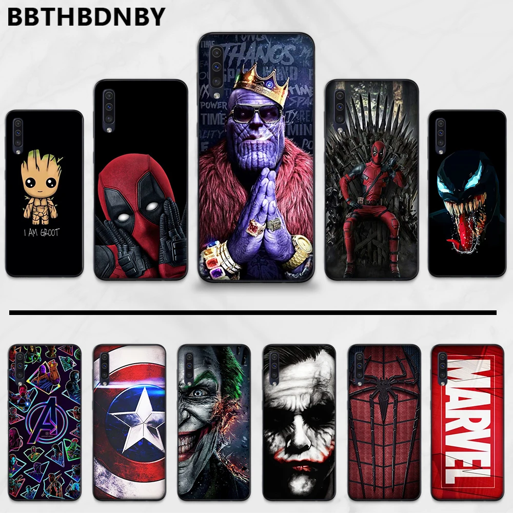 Для Samsung A50 Cool Marvel Avengers Groot чехол для телефона S6 S7 edge S8 S9 S10 e A10 A70 note 8 9 10 J4 J7 2017