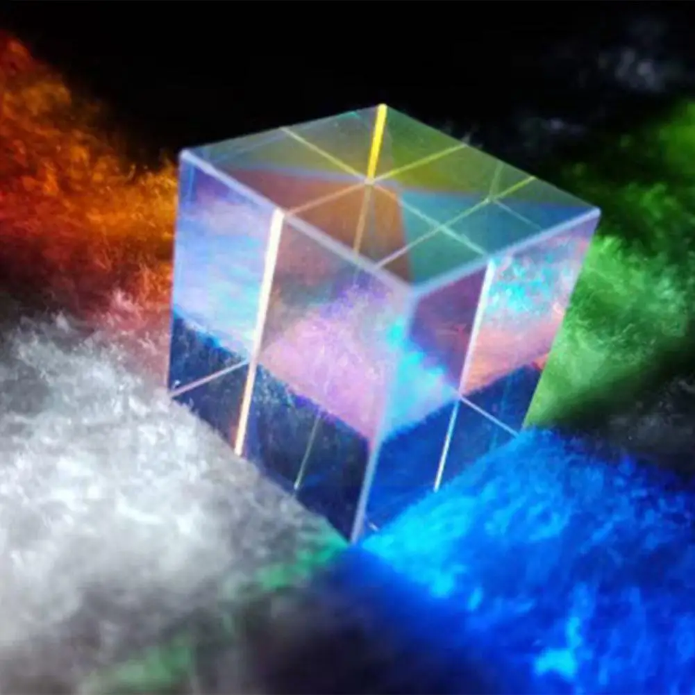

Creative Ornaments Color Combination Prism Six-sided Light Splitting Combination Glass Beam Colored Prism Cubic K9 Bright P V3P5