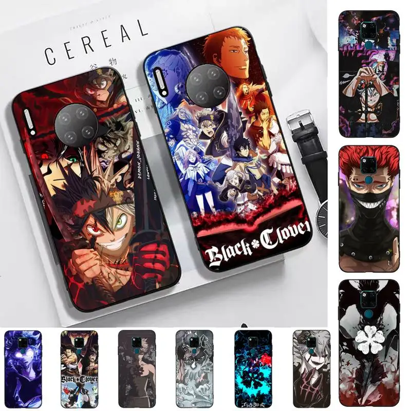 

TOPLBPCS Black Clover Anime Phone Case for Huawei Mate 20 10 lite pro X Honor paly Y 6 5 7 9 prime 2018 2019