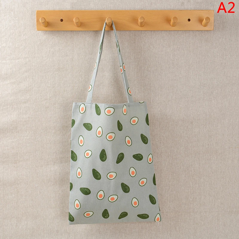 2020 модные сумки на плечо из хлопка и льна с рисунком для покупок женские