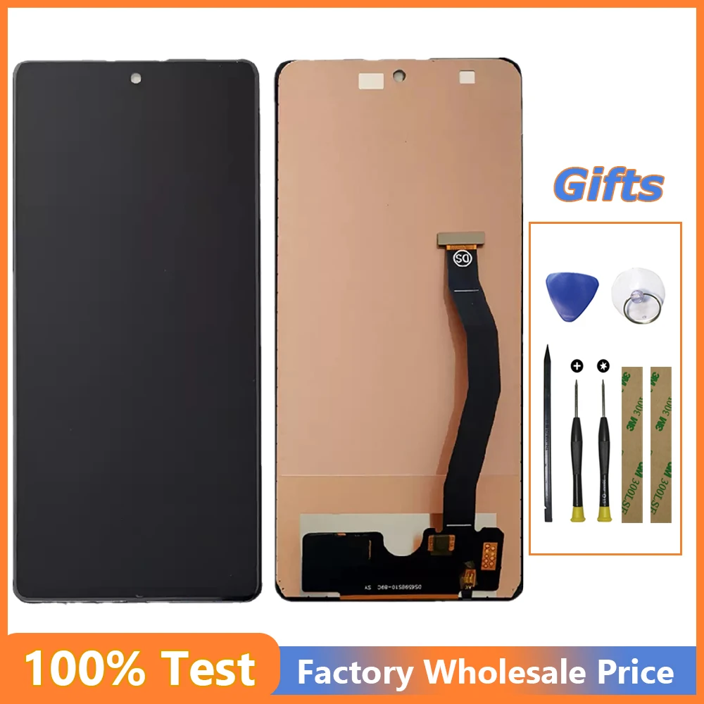 

100% Tested TFT Screen For Samsung Galaxy S10 Lite G770 SM-G770F/DS LCD Display Touch Digitizer Assembly Replacment With Tools