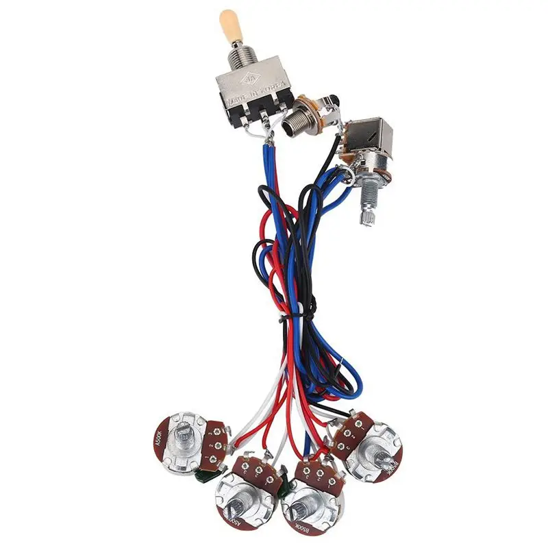 Гитарные запчасти жгут проводов KIT 2V/2T 3 Way переключатель для LES PAUL LP Gibson|Детали и