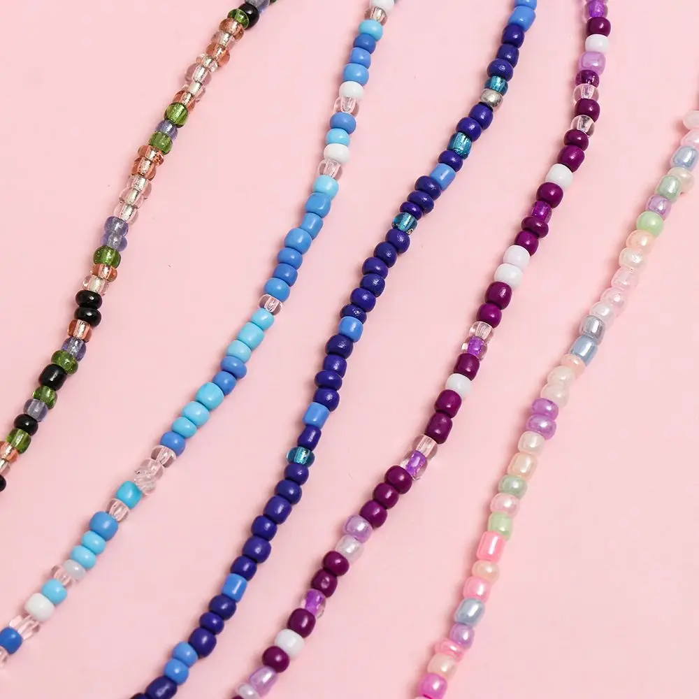 Красочное детское ожерелье-удлинитель из бисера ожерелья для защиты от потери