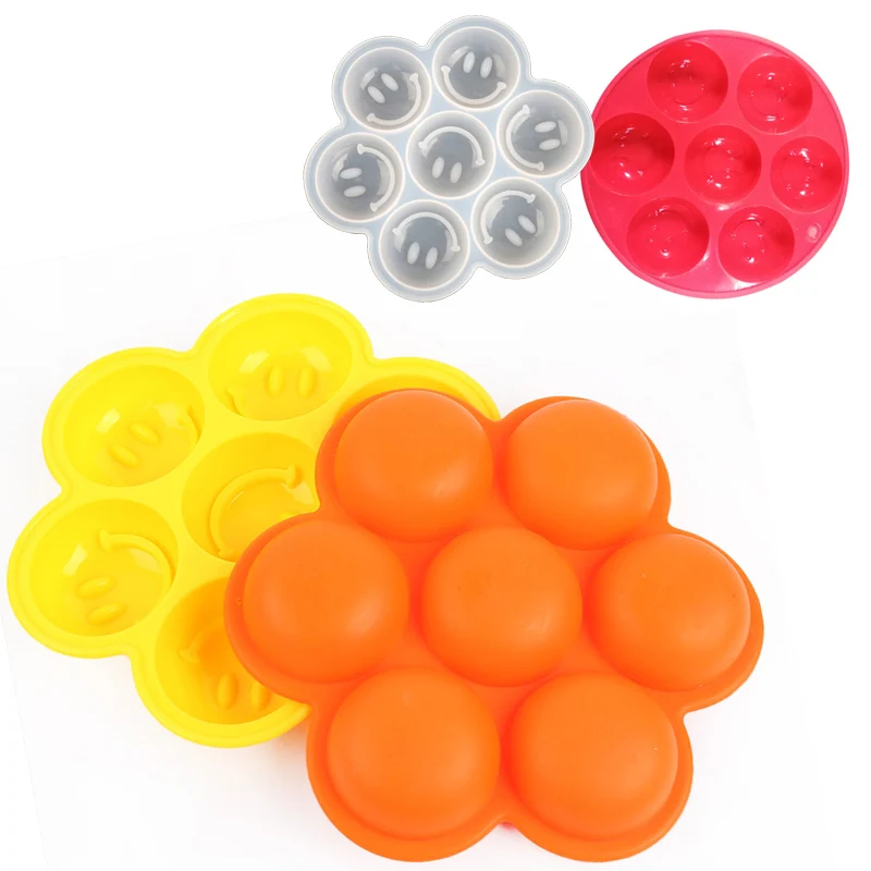 Силиконовые формы в виде улыбающихся рожиц для помадки шоколада декорирования