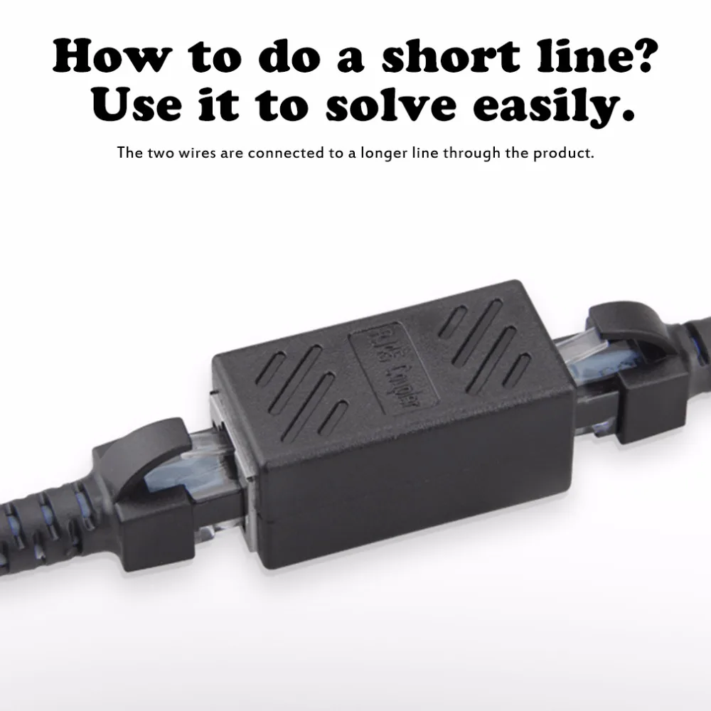 2018 Женский сетевой разъем LAN адаптер муфта удлинитель RJ45 Ethernet кабель соединитель