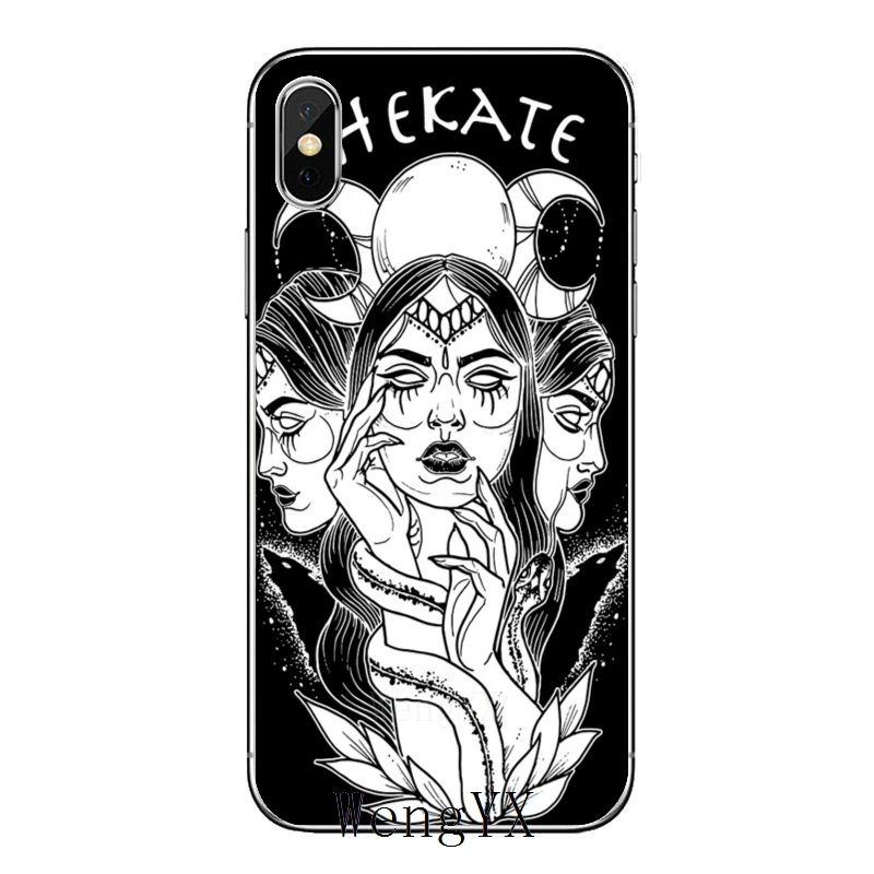 Тройная карта богини Hecate аксессуары для iPhone 11 Pro XS Max XR X 8 7 6 6S Plus 5 SE iPod Touch |