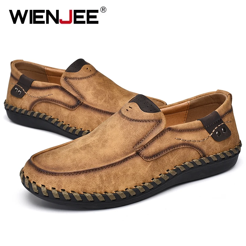 Мужские кожаные мокасины на шнуровке темно-синие повседневные туфли плоской