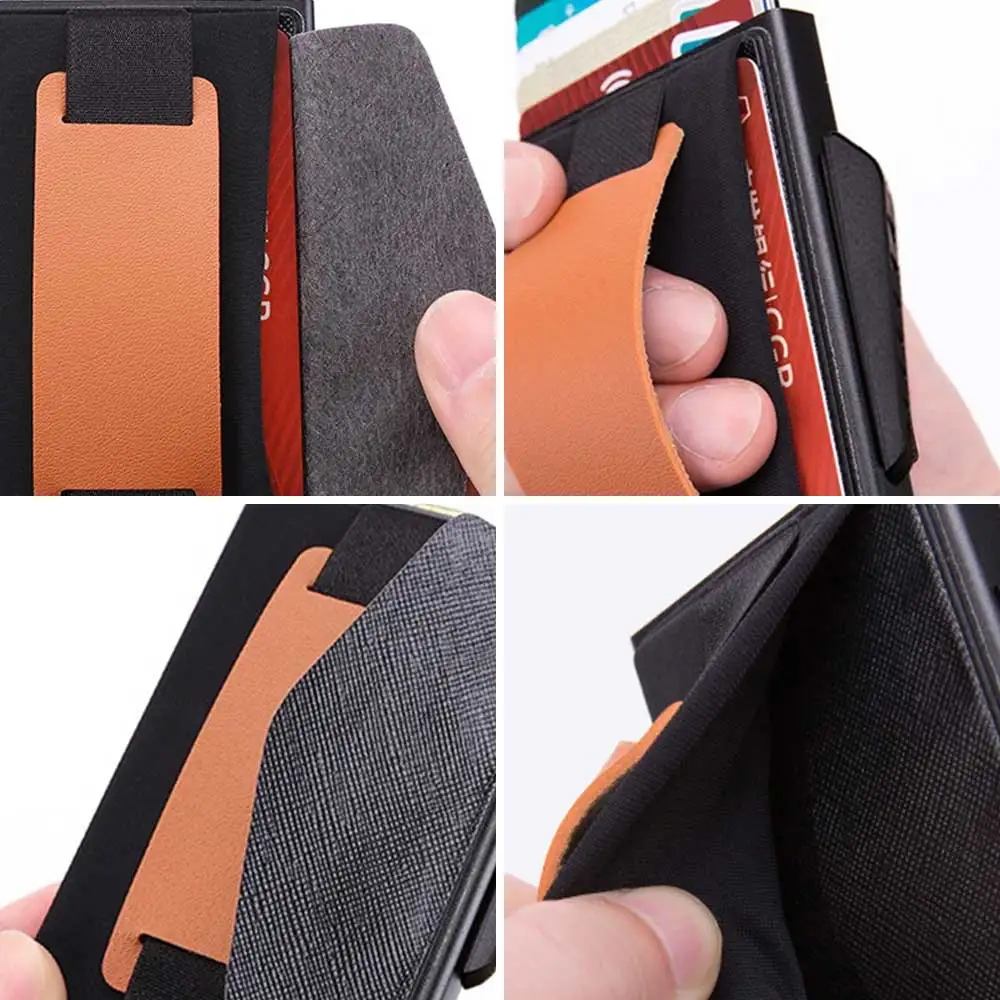 Умный кошелек с RFID защитой держатель для кредитных карт металлические тонкие