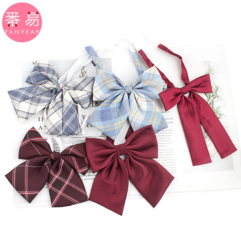 

Ladies Bowtie Cute College Style Striped Chic Handiness Simple Student Cosplay JK Uniform Accessory Collar Butterfly Knot