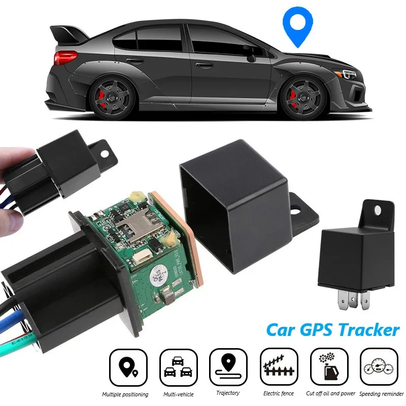 

Car Motorcycles Relay GPS Tracker Recording Tracking Device Hide Locator Remote Control Anti-theft Cut Off Oil Towed Away Alarm