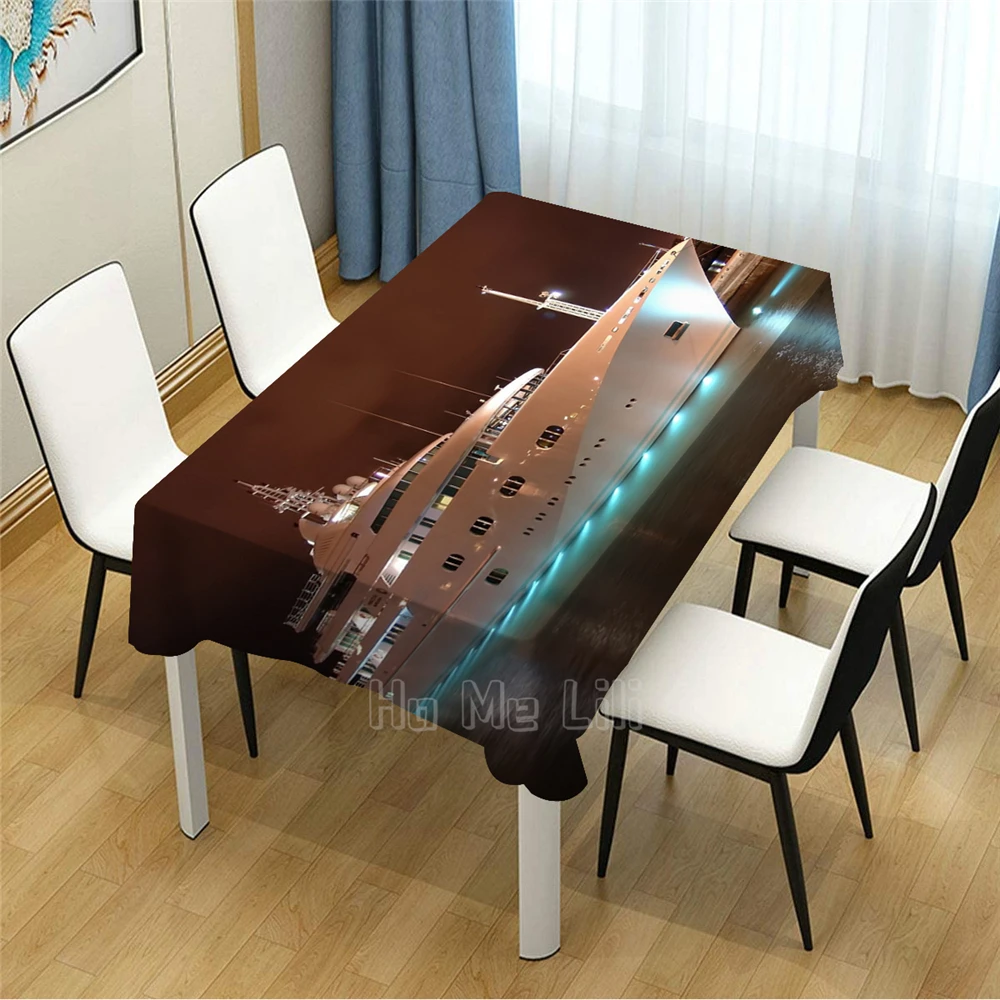 Автомобили, узор в виде яхты, скатерть, пикник, барбекю, кухня, обеденный Декор