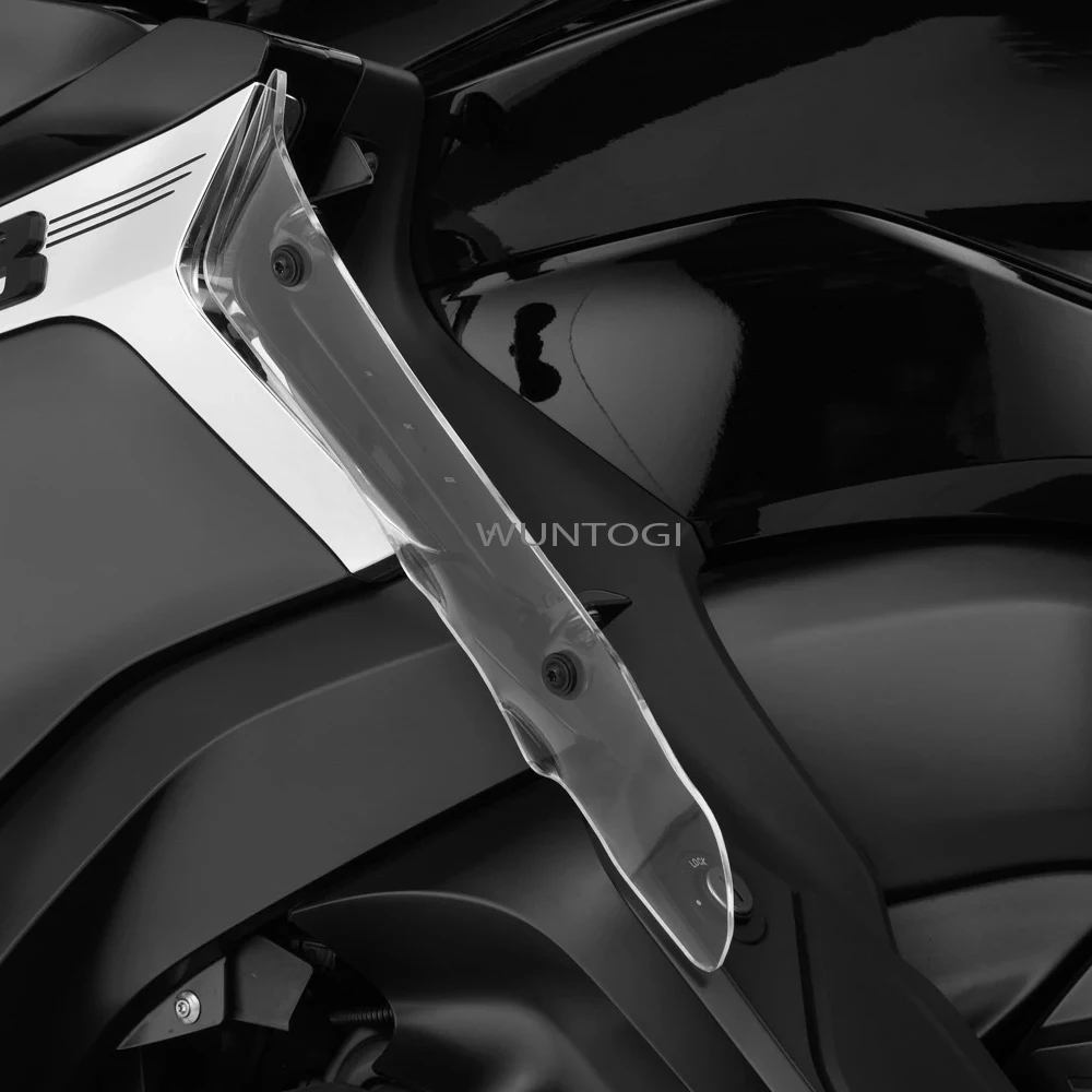 Лобовые дефлекторы для ног для BMW K1600 B GTL 2017 2021 2020 мотоцикла Защитники черного дыма из акрила, прозрачно-серые, защищающие от ветра.