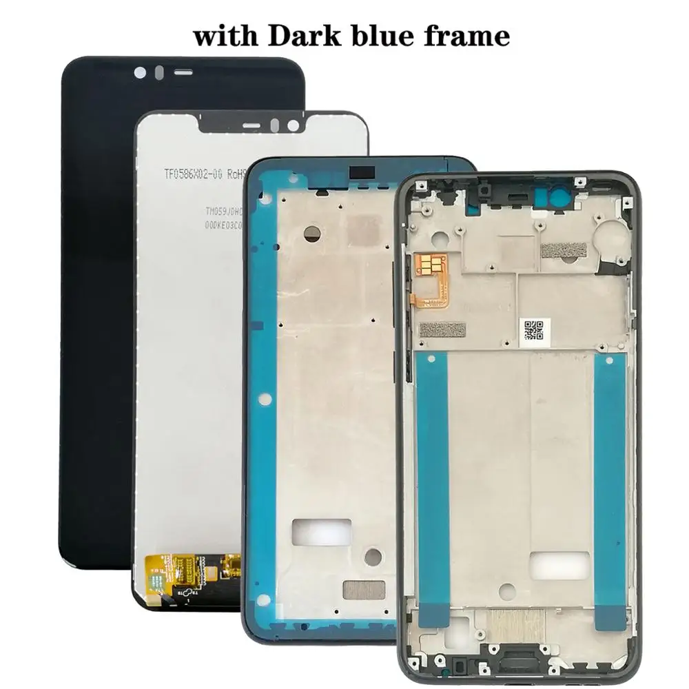 Black W Blue frame Shyueda Оригинальная Новинка для Nokia 5,1 Plus X5 TA-1102 TA-1105 TA-1108 TA-1109 TA-1112 TA-1120 TA-1199 TA-сенсорный ЖК-дисплей - Цвет: Black W Blue frame