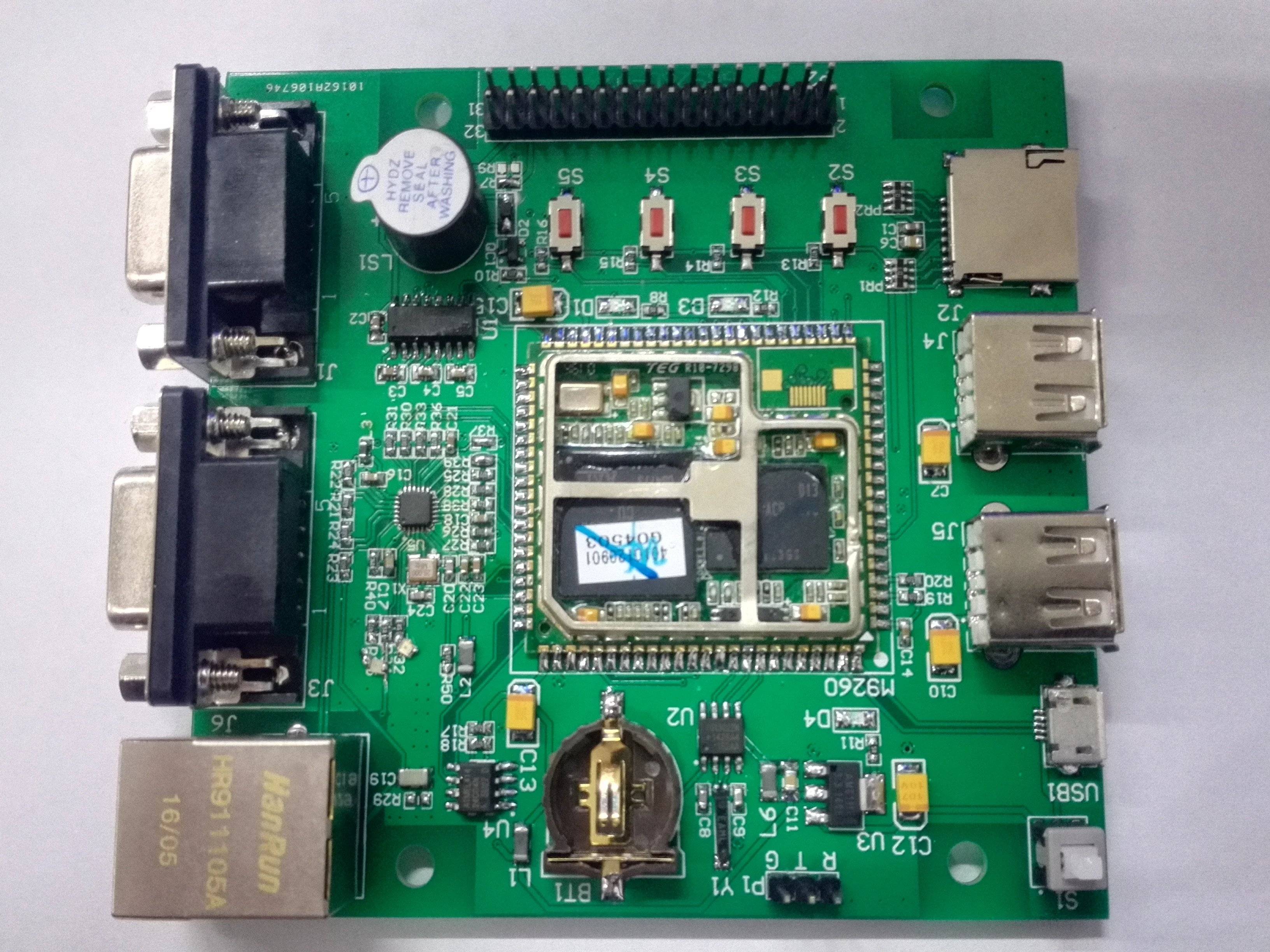 

Макетная плата Arm9 At91sam9260, макетная плата Ethernet для многоканального последовательного порта