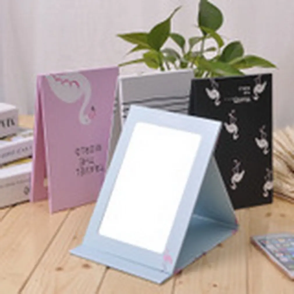 

Fashion Cartoon Folding Mirror Makeup Mirror Desktop Portable Vanity Mirror Sent Random Color 2019