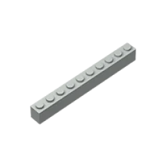 BuildMOC совместимые сборы частицы 6111 кирпич 1x10 для строительных блоков детали