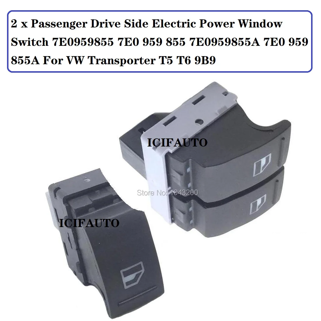 Переключатель окна с электроприводом для VW Transporter T5 T6 9B9 7E0959855A 7E0 959 855 855A|t6 headlight|switch