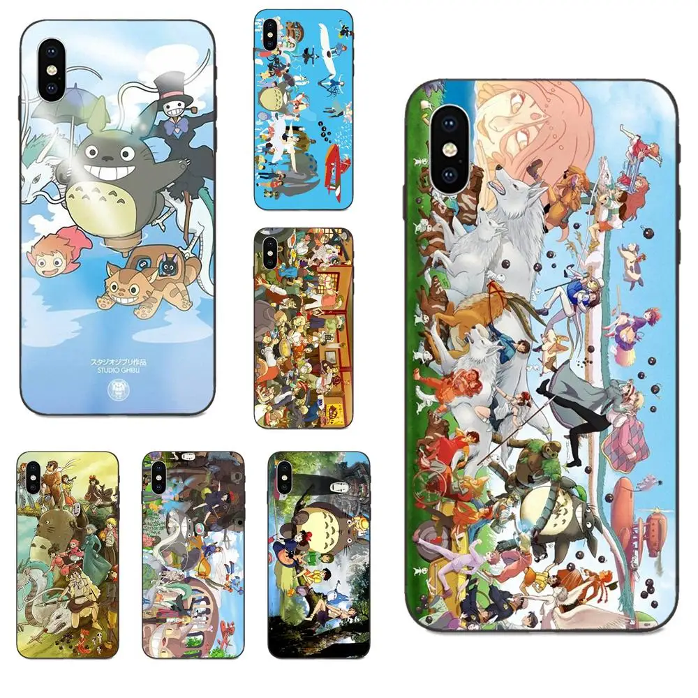 Вертикальный чехол для телефона Apple iPhone 4 4S 5 5S SE 6 6S 7 8 Plus X XS Max XR Studio Ghibli|Бамперы| |