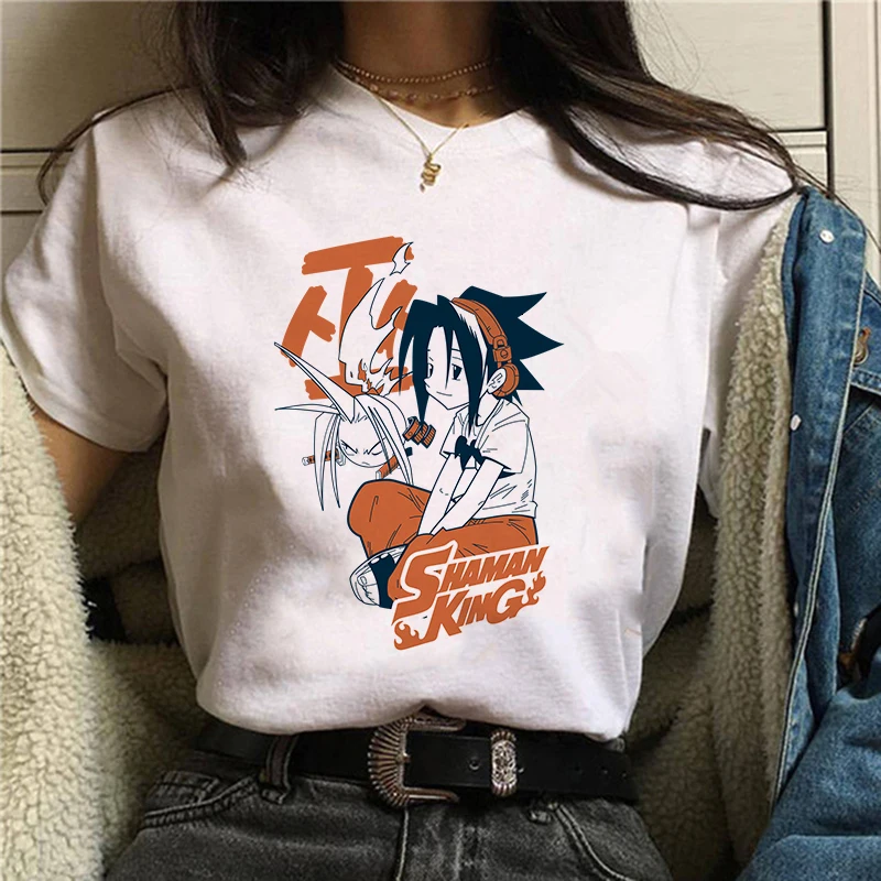 

Woman tshirts Shaman King Graphic Tees Kawaii Japanese Anime Toilet Bound Hanako Kun T Shirt Women Funny Cartoon Inuyasha Tshirt